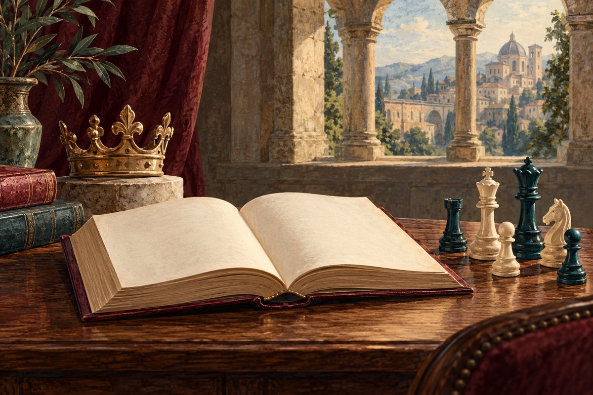 AI illustration: reading about power.