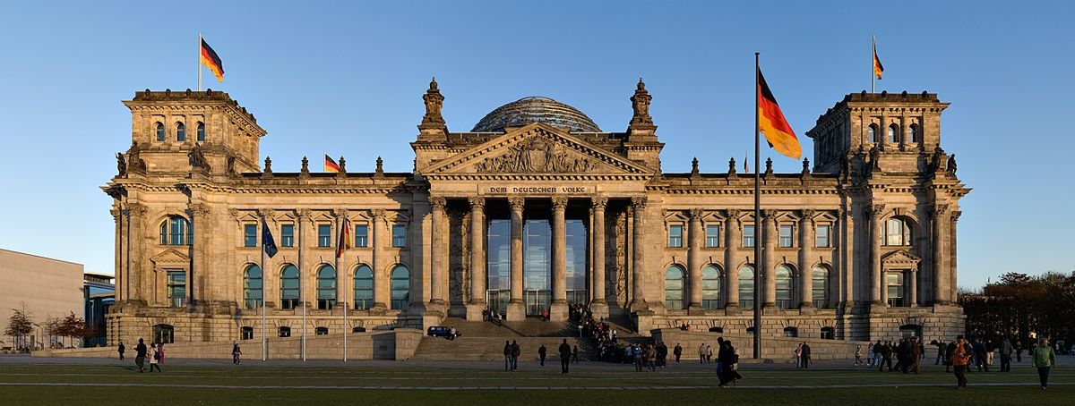 Reichstag building in Berlin.
