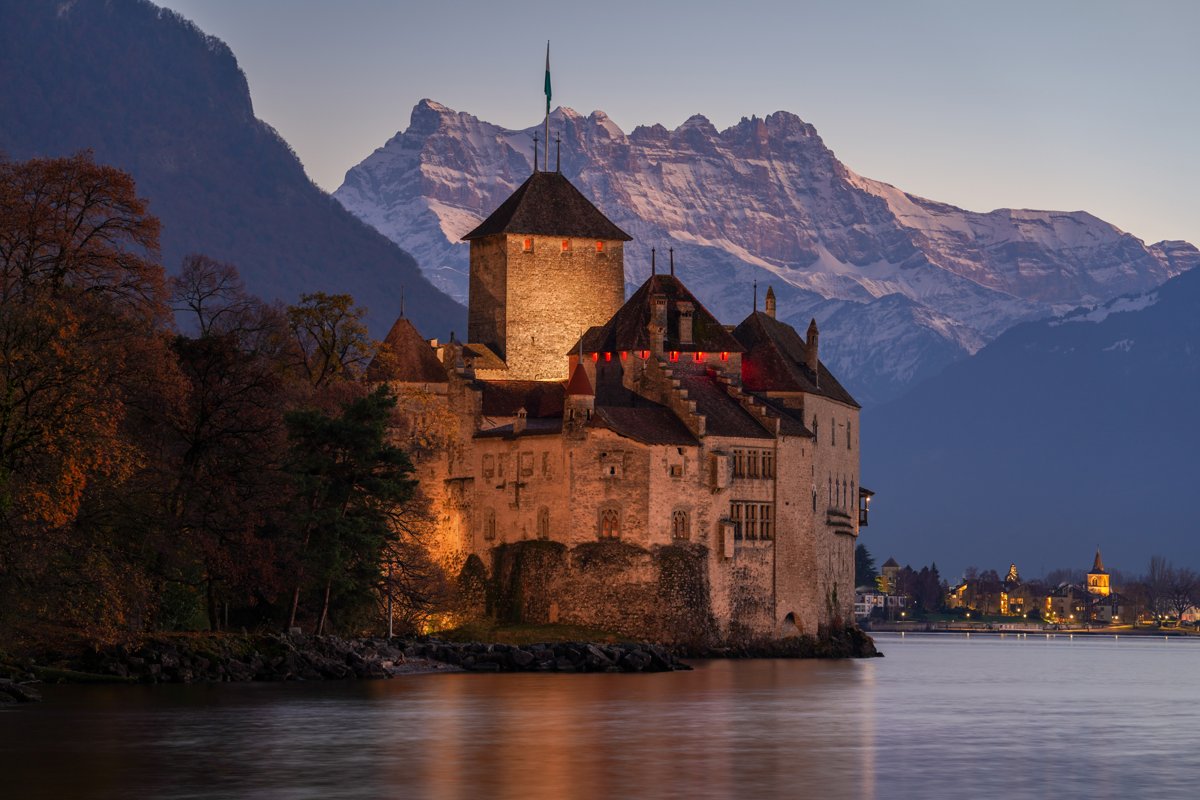 Chillon beside Lake Geneva.