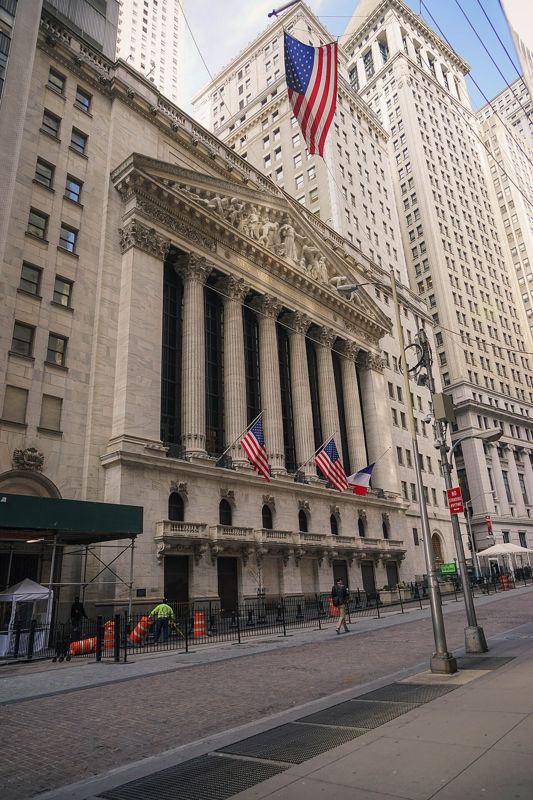 New York Stock Exchange facade.