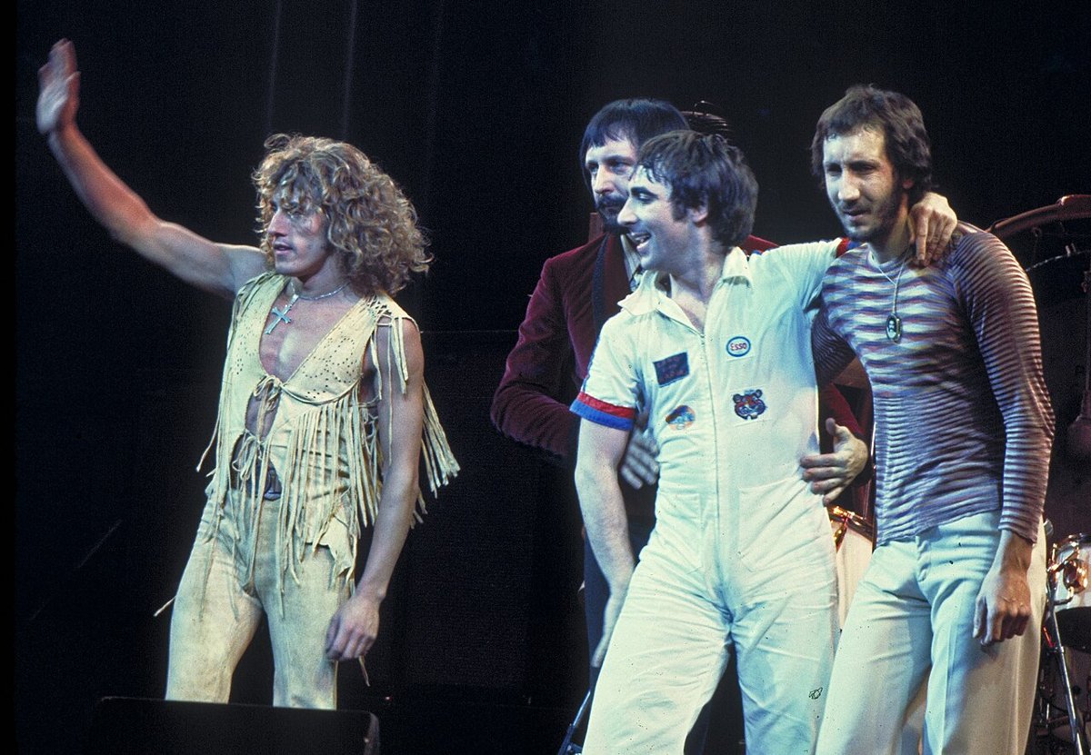 The Who’s classic lineup in Chicago, 1975 · Jim Summaria · CC BY-SA 3.0