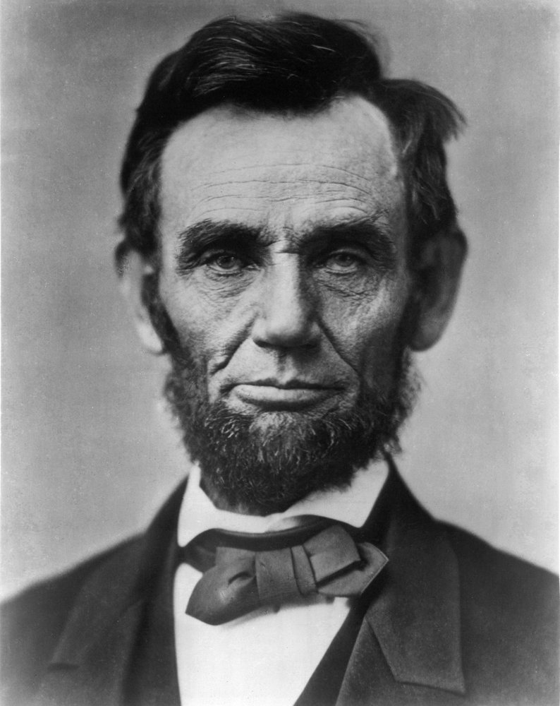 Abraham Lincoln photographed by Alexander Gardner, 1863. Presidency: 1861–1865.