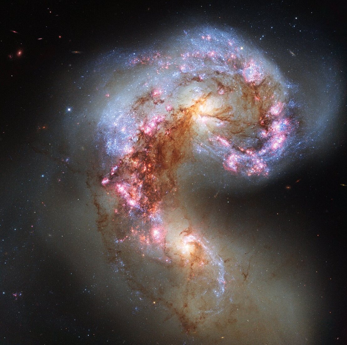 Antennae Galaxies, NGC 4038 and NGC 4039