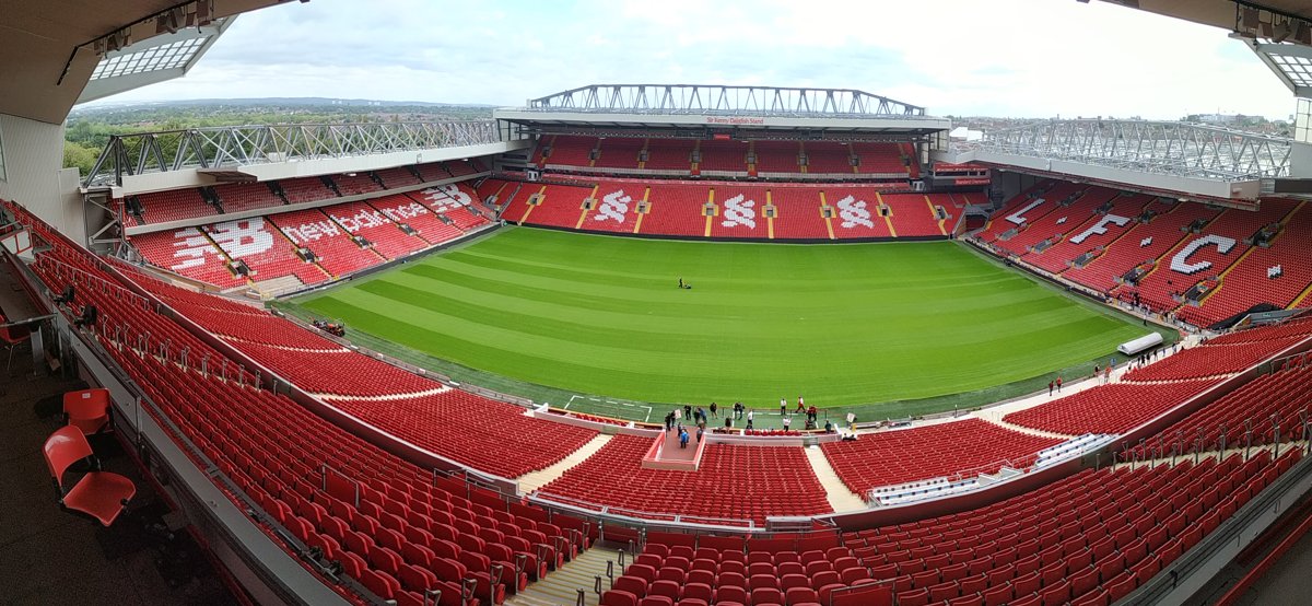 Anfield viewed from the main stand in 2019