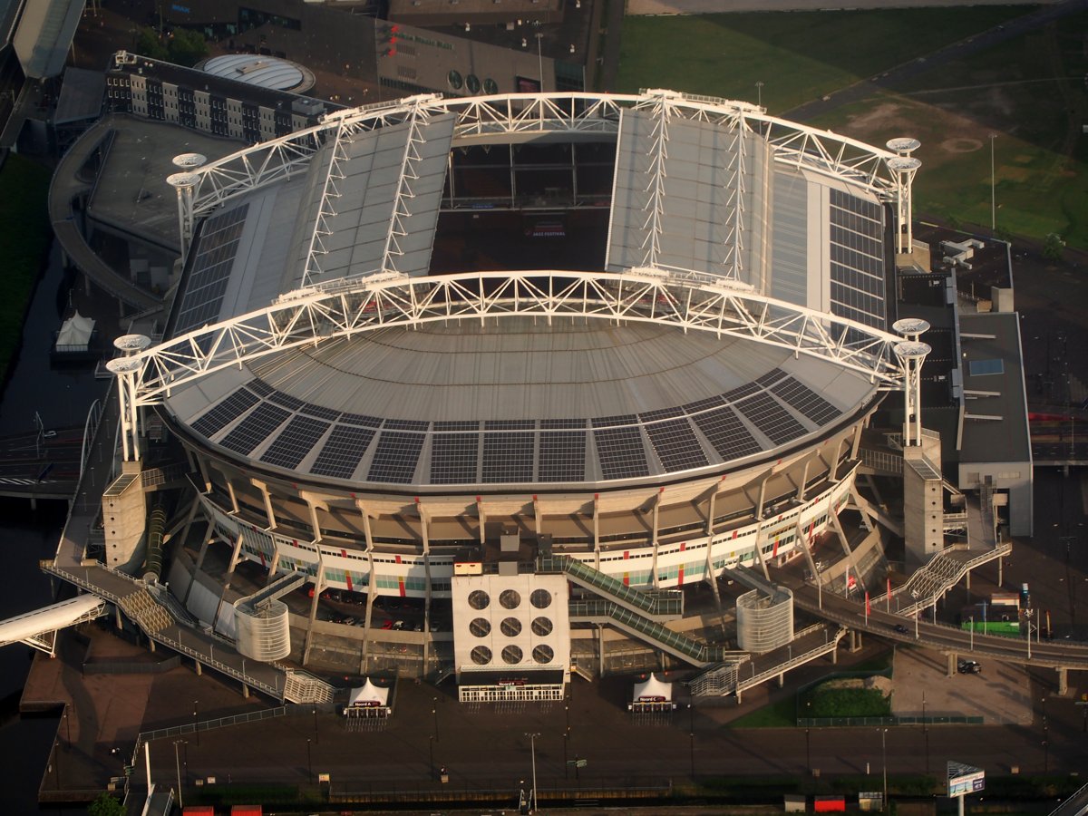 Ajax’s Amsterdam stadium, photographed in 2014
