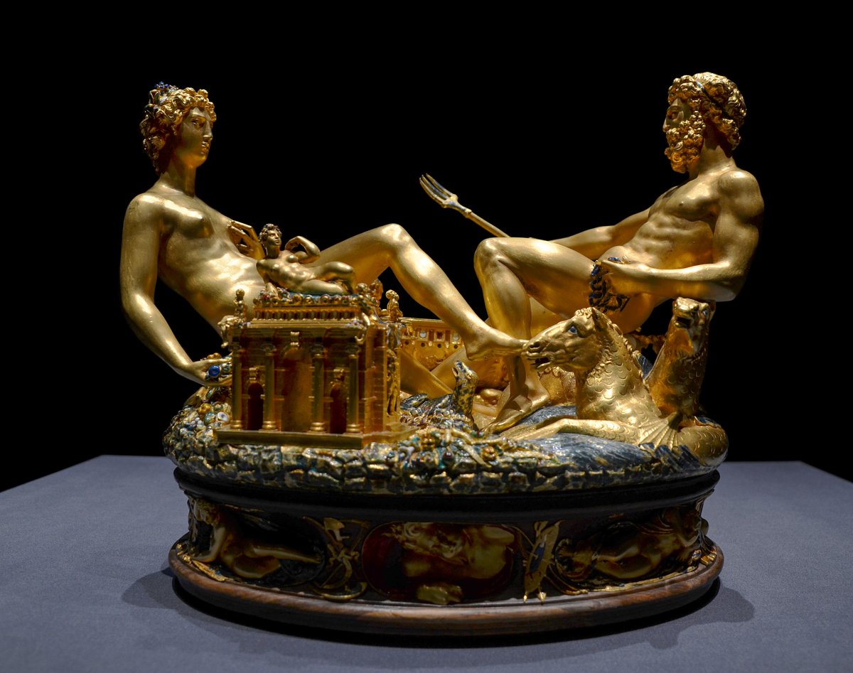 Cellini’s Saliera; photograph, 2013