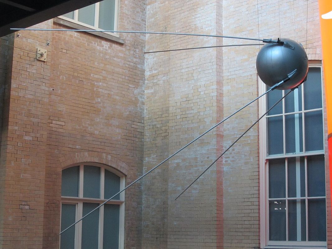 Sputnik 1 replica at World Museum, Liverpool.